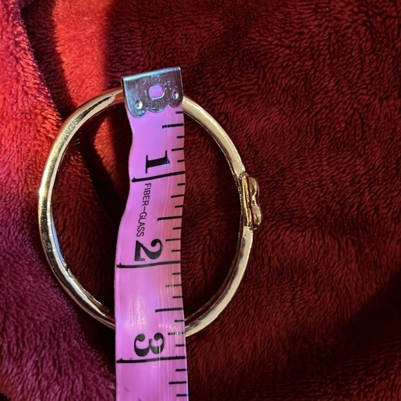 💗 18  k Gold Tone Love Pink Heart Charm bling Bracelet - Picture 7 of 10